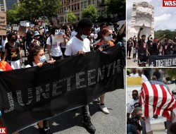 "پاپان برده‌داری" میلیون‌ها آمریکایی را به خیابان‌ها کشاند