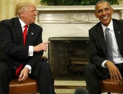 اوباما: می‌توان ترامپ را به زورِ نیروی دریایی از کاخ سفید بیرون انداخت!