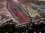 سربازان ارتش مکزیک و تمرین مراسم روز استقلال در مکزیکو سیتی (آسوشیتد پرس)