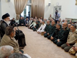 تصاویر دیدار حضرت آیت‌الله خامنه‌ای با جمعی از فرماندهان عالی‌رتبه نظامی و انتظامی