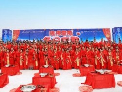 بزرگترین مراسم ازدواج سنتی دسته جمعی در چین