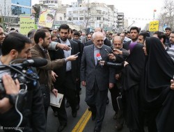 حضور چشمگیر مسئولان در راهپیمایی ۲۲ بهمن