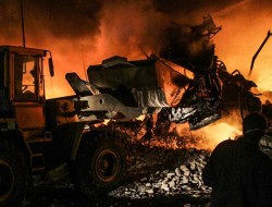 آتش سوزی مهیب در مراکز تجاری کرمان