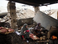 تغییرشکل خانه های مردم غزه