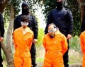 تصاویری از اعدام بی رحمانه چهار عراقی به دست داعش (۱۸+)