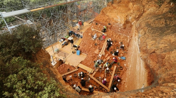 حفاری سایت باستان شناسی در اسپانیا (AFP)