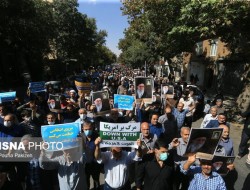 راهپیمایی کرمانشاهیان در محکومیت اغتشاشات اخیر